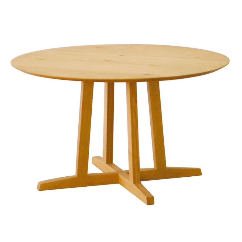 円形ダイニングテーブル Aステージ 円形天板タイプ ウォールナット材/オーク材