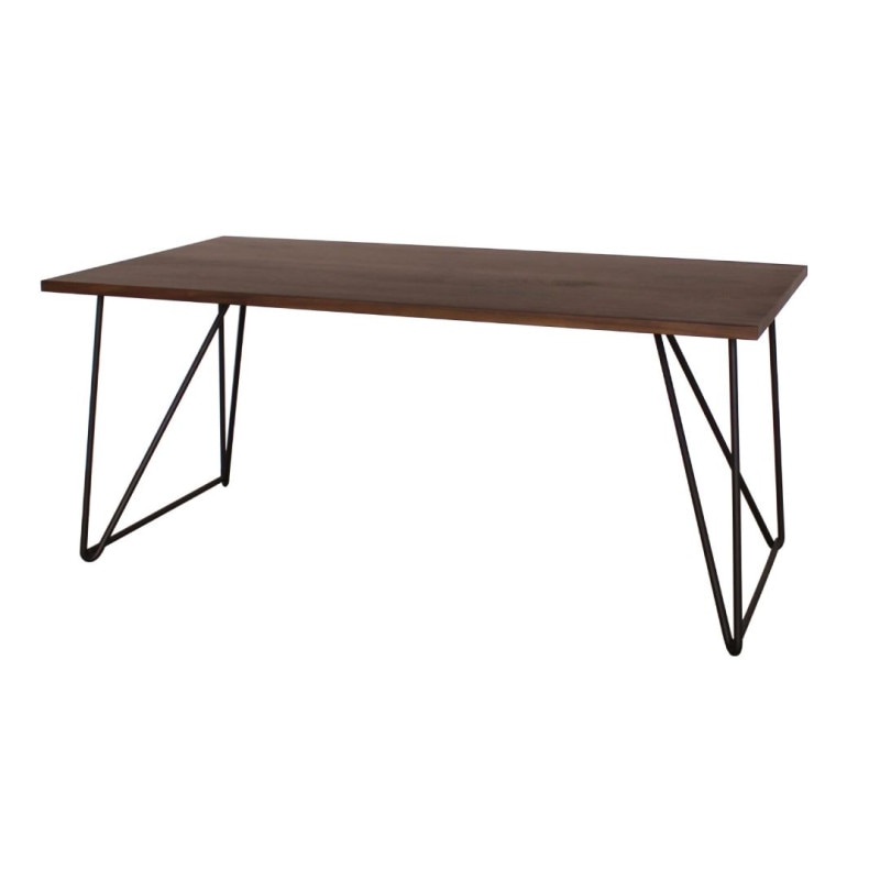 ダイニングテーブル Aステージ 鉄製ワイヤー脚 ウォールナット材/オーク材