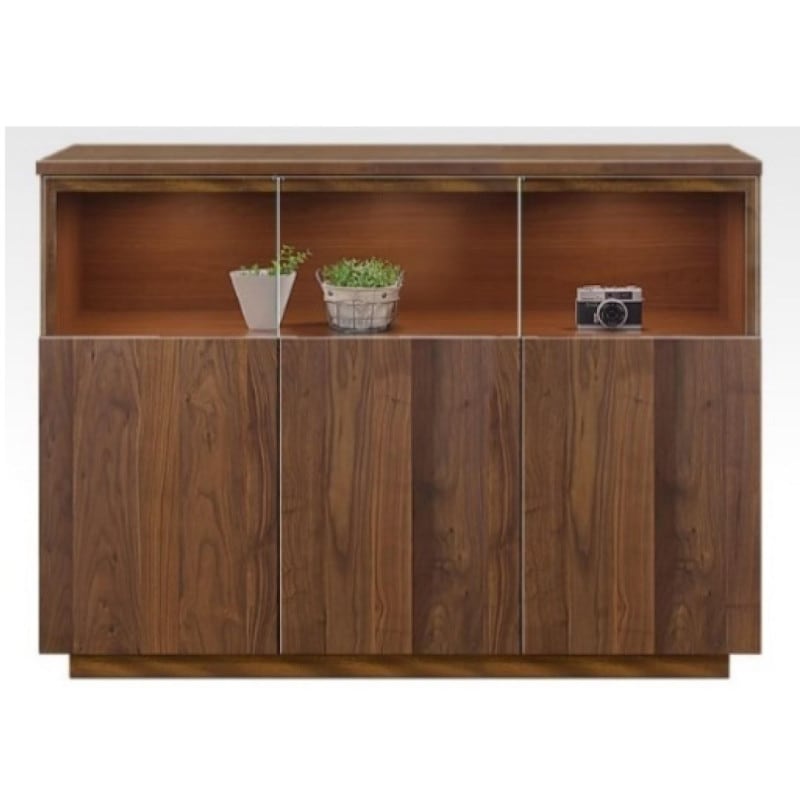 サイドボード　NEWイソラ120サイドボード　ウォールナット/ホワイトオーク