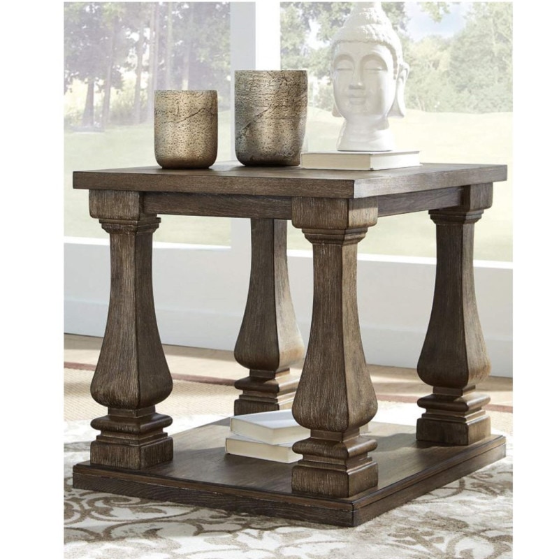 【ASHLEY】Johnelle End Table ［size:W60 D68 H61cm］ T776-3