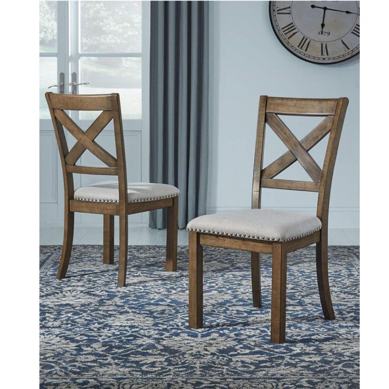 【ASHLEYオフィシャルショップ】Moriville Upholstered Side Chair ［size:W49 D60  H99cm］ D631-01