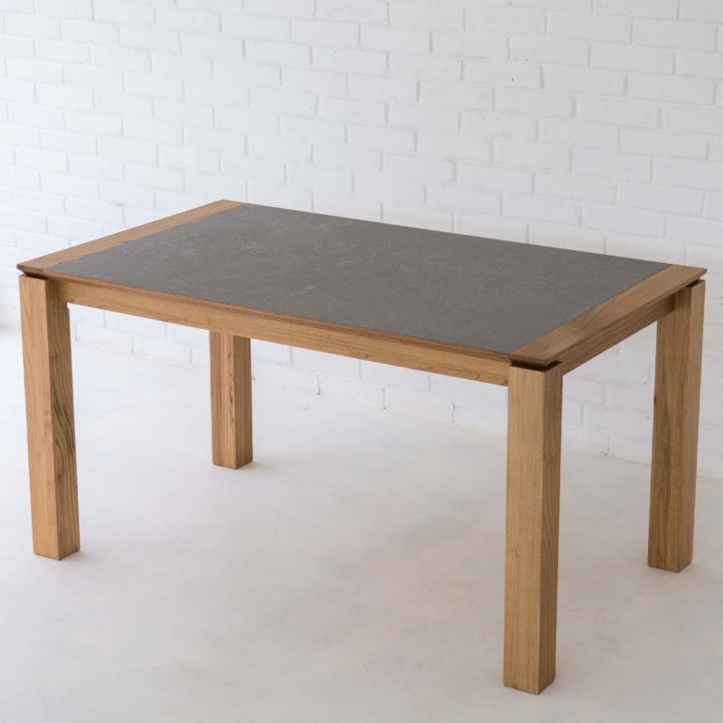 ［在庫限りで廃番］ダイニングテーブル FUSION(フュージョン)1360 幅136cm モルタル調  グレー 北欧