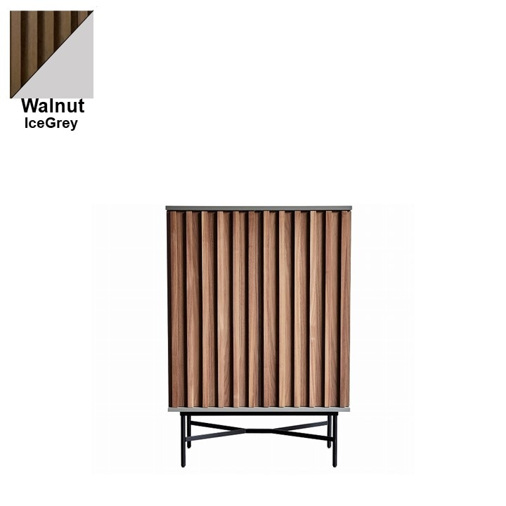 【songdream】キャビネット　GRIGIO（グリージョ） ウォールナット/グレー