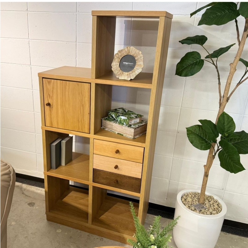 ステップシェルフ アルル グラデーション　オーク突板