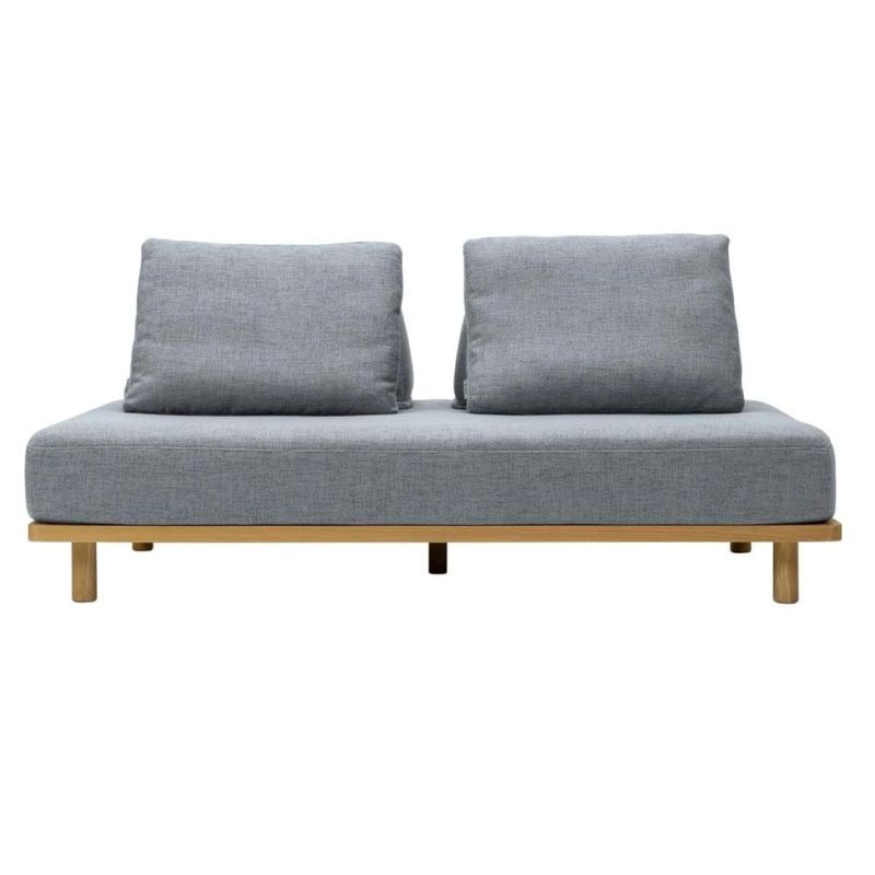 2人掛けソファベース+背クッション2個セット　無駄のないソファ　FUM-SF001　ファブリック　ペット対応張地選択可能