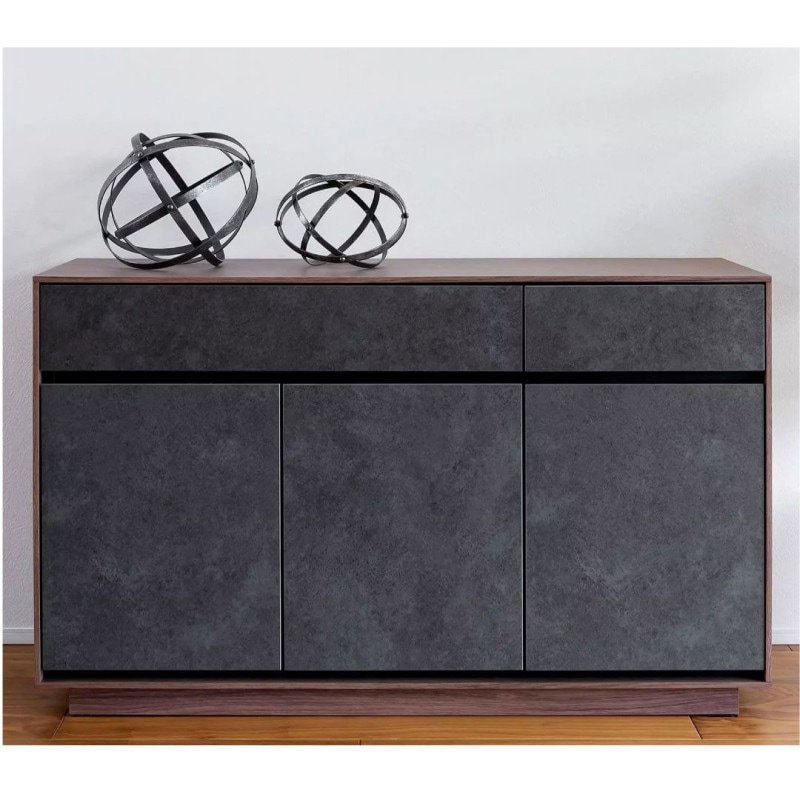 サイドボード　ダヴァンティ セラミック/ウォールナット・ブラック