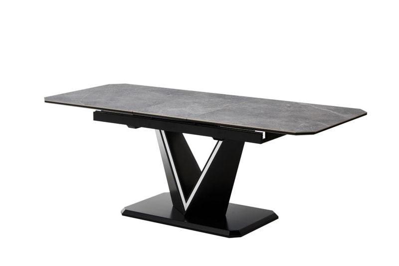 【セラミック天板】伸長式ダイニングテーブル ガイア 幅160～200cm 