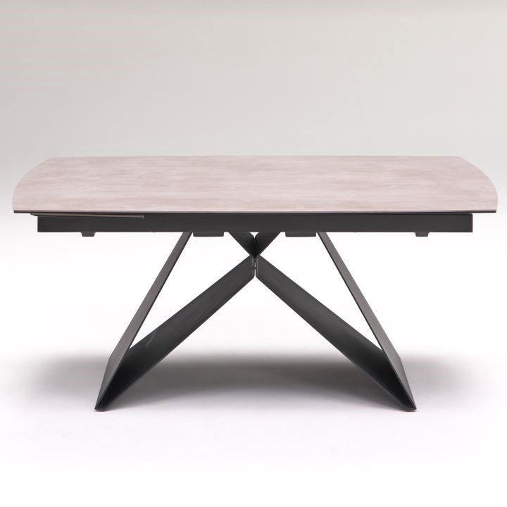 【セラミック天板】伸長式ダイニングテーブル ガバナ 幅160～195cm 