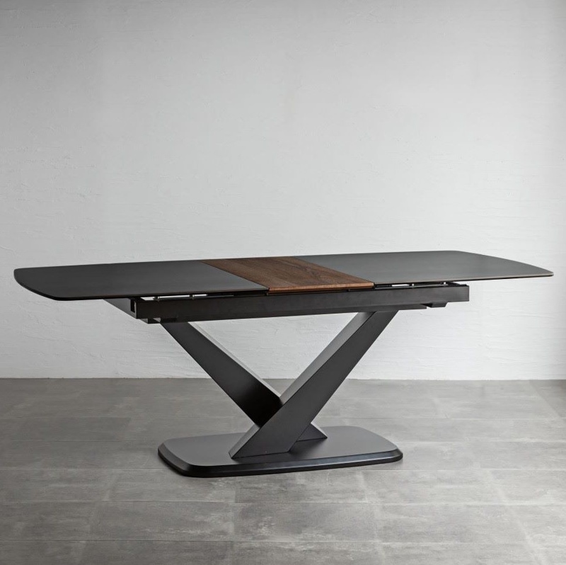 【セラミック天板】伸長式ダイニングテーブル　ラブラ　 幅160～200cm 