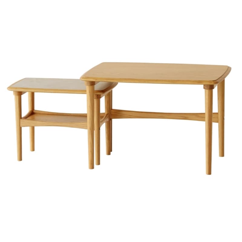 ネストテーブル　HET-3770NA　オーク材