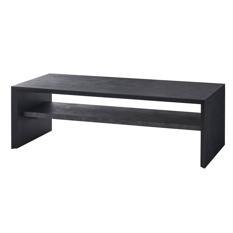 リビングテーブル　form　F3-101 アルケミラテーブル　モルタル調石目柄　ライトグレー・ダークグレー