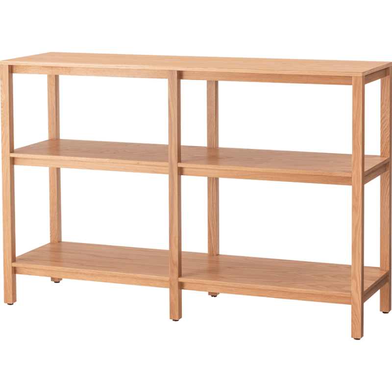 オープンシェルフ　form　F5-103　キャラウェイオープンシェルフ　オーク材 ウレタン塗装 / ナチュラル・ブラウン色　幅120cm