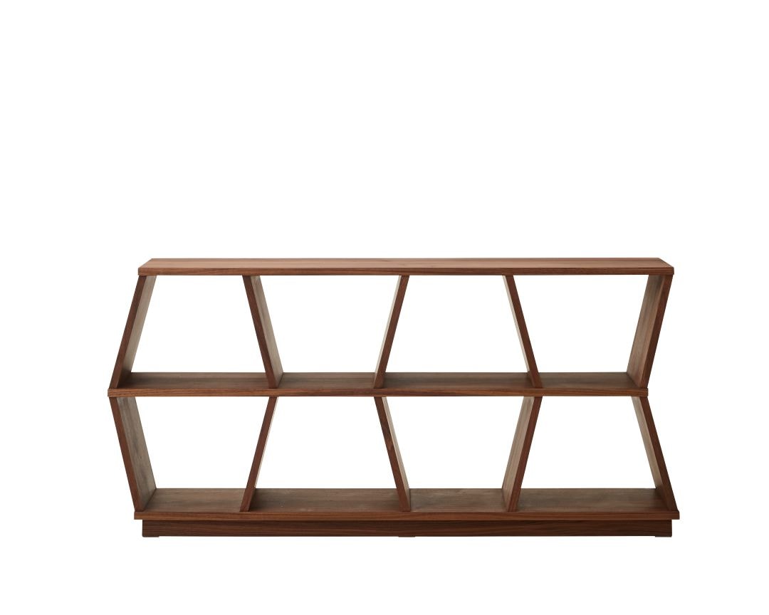 シェルフ HIVE 165ロー OAK(オーク)/WNT(ウォールナット) ルームディ