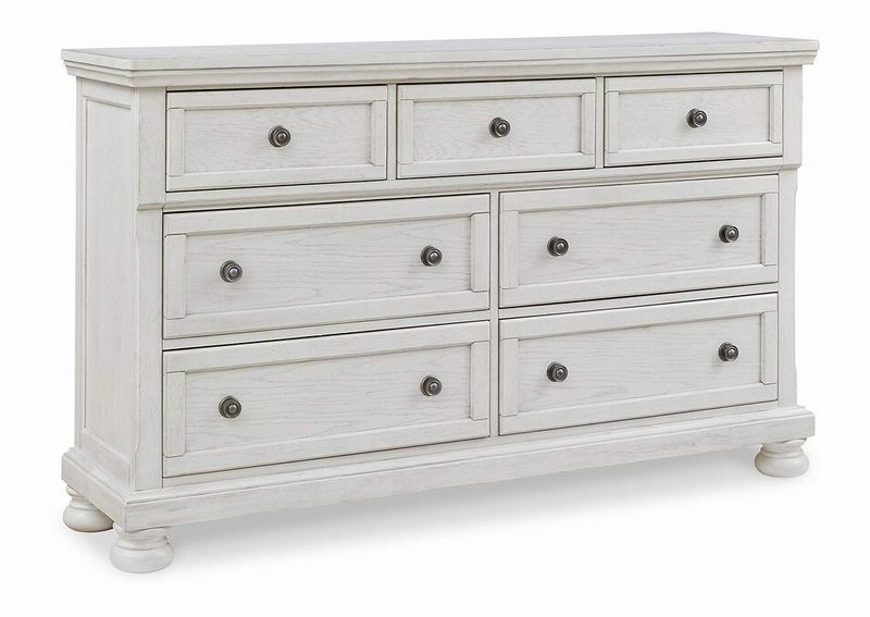 【ASHLEYオフィシャルショップ】Robbinsdale White Dresser ［size:W166 D46 H102cm］ B742-31