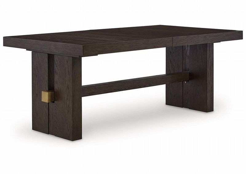 【ASHLEY】Burkhaus Dining Extension Table［size:W102 D183/229 H77cm］ D984-45