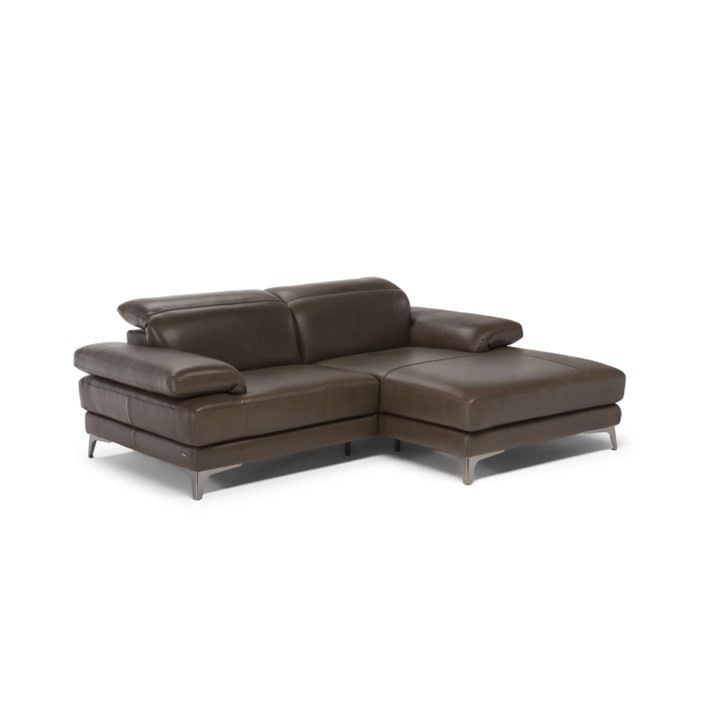 【NATUZZI EDITIONS】シェーズロングソファ　VITERBO(ヴィテルボ)　幅210cm　ヘッドレスト可動式　本革ソファ