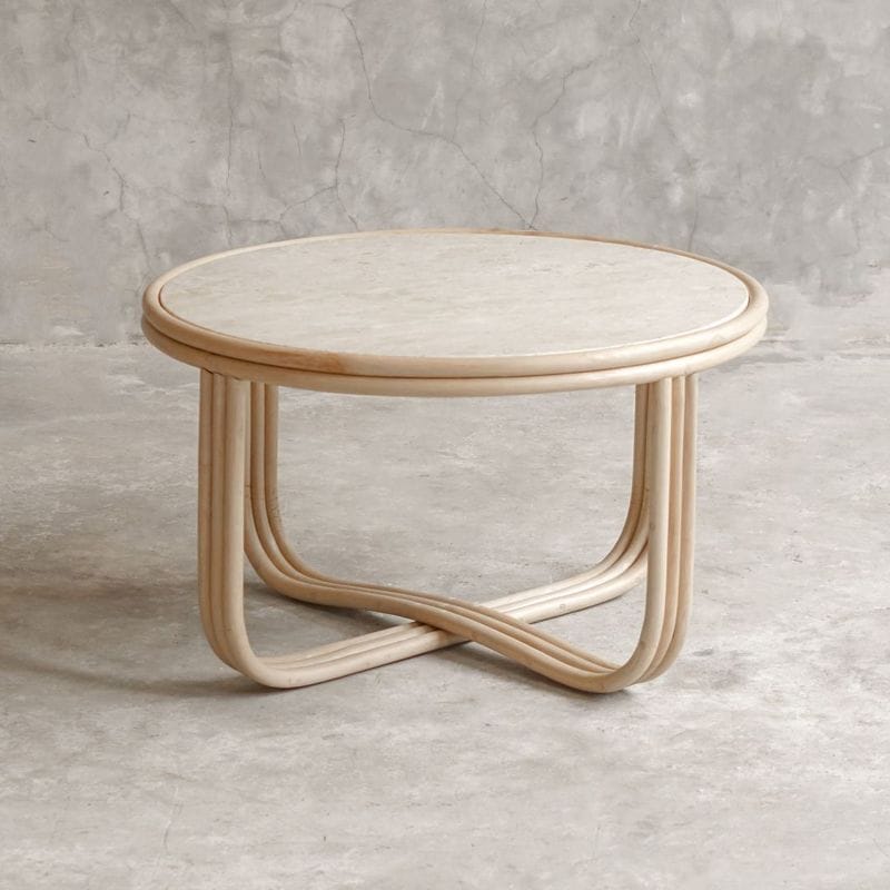 Coffee Table Cali（カリ） 大理石/ラタン　ジャパンディ