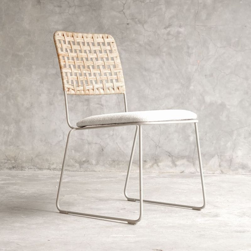 Chair Lily（リリィ） アイアイン/人工ラタン/ファブリック　ジャパンディ