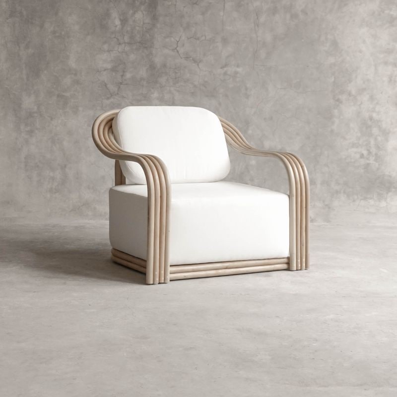 Lounge Chair Peru（ペルー） ラタン/ファブリック　ジャパンディ