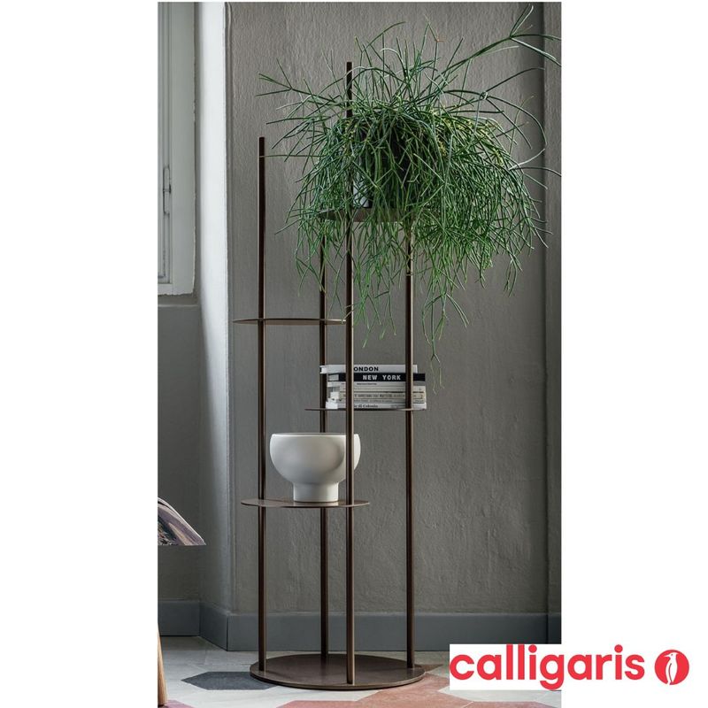 スタンドシェルフ　Calligaris カリガリス　Circles　CS5107　マットブラック/マットブロンズ