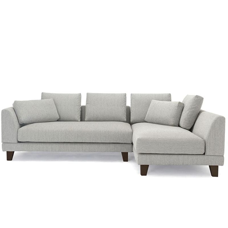 カウチソファ　OLBA　撥水ァブリック　テフロン加工　肘組替可能