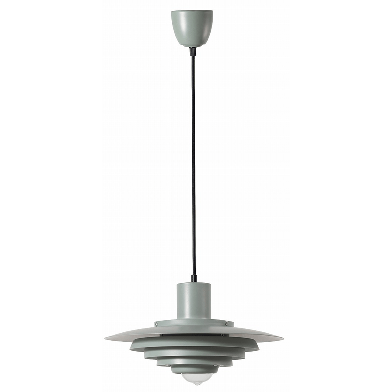 【LED】ペンダントランプ　form　F9-501GR　アルミ　直径34cm　LED電球付属