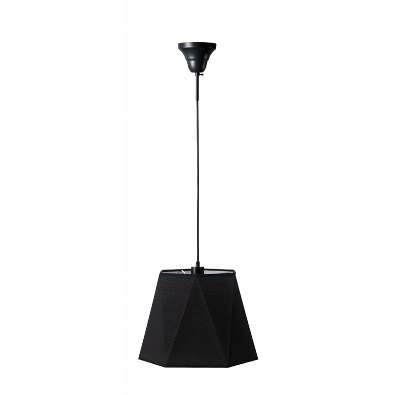 【LED】ペンダントランプ　form　F9-503BK　スチール/ポリエチレン生地　直径41cm　LED電球付属