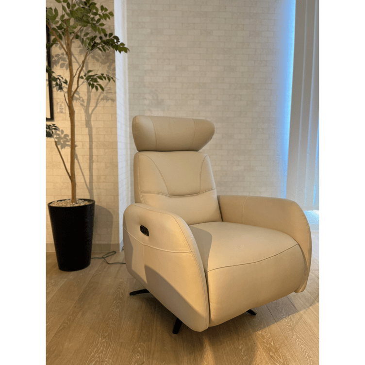 【展示現品アウトレット (40%OFF) 】電動リクライナー　RSR-1285 TVCHSB(バッテリータイプ)　本革NW-521E