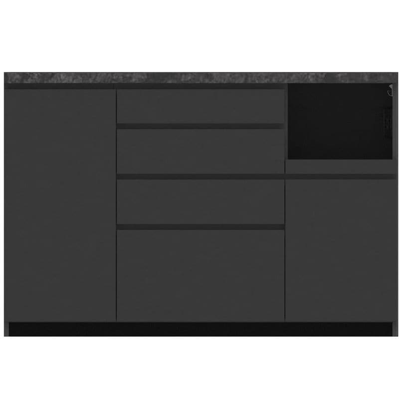 ダイニングカウンター140　CPA　ラインストーン・ブラックストーン・ハイマットベージュ・ハイマットブラック