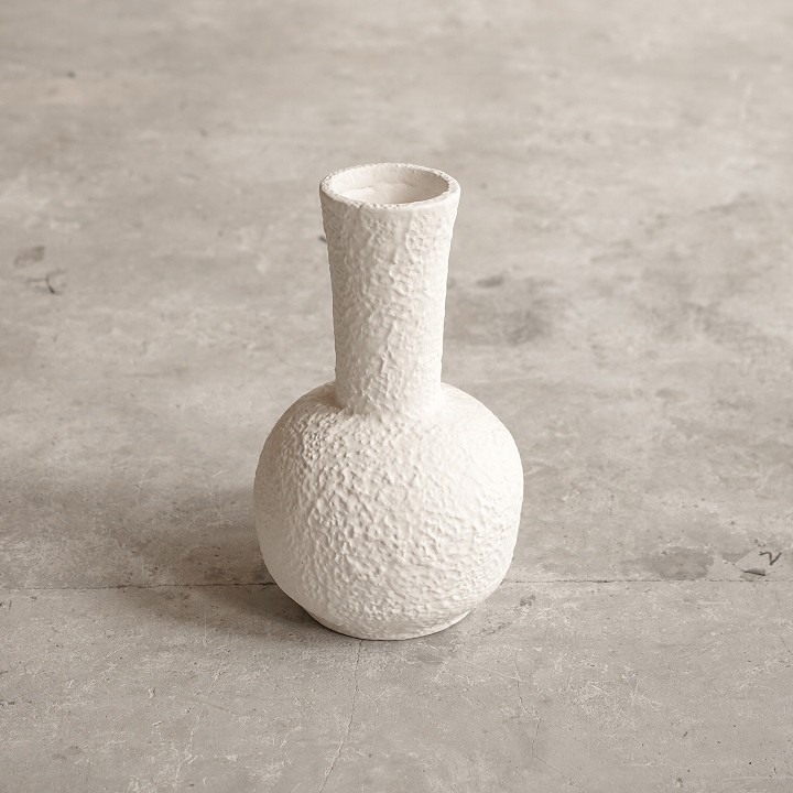 【ELEMENTS CONCEPT】Vase Espirito（エスピリト） White　テラコッタ