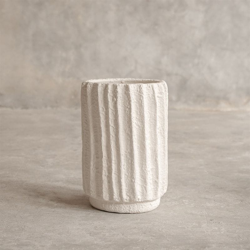 【ELEMENTS CONCEPT】Vase Faroe（フェロー） White　テラコッタ