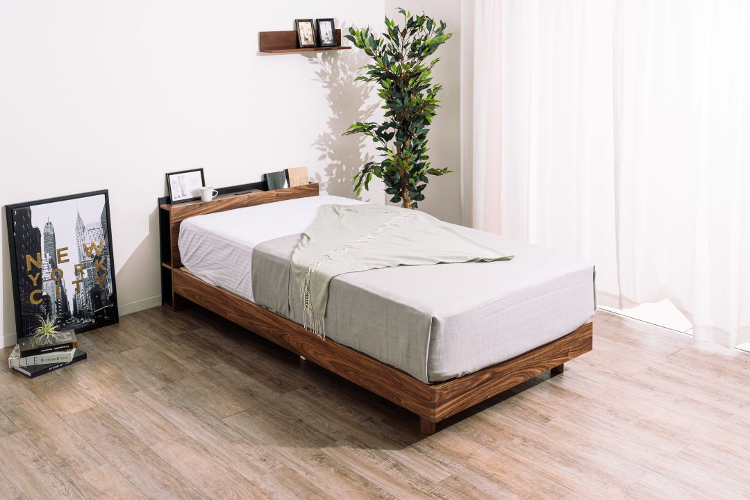 ベッドフレーム ジオ シングルサイズ ロータイプ/ハイタイプ選択可能