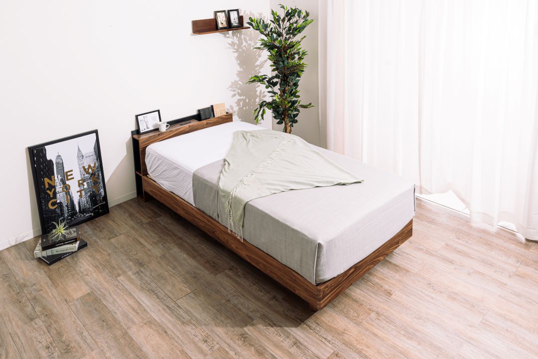 ベッドフレーム ジオ シングルサイズ ロータイプ/ハイタイプ選択可能