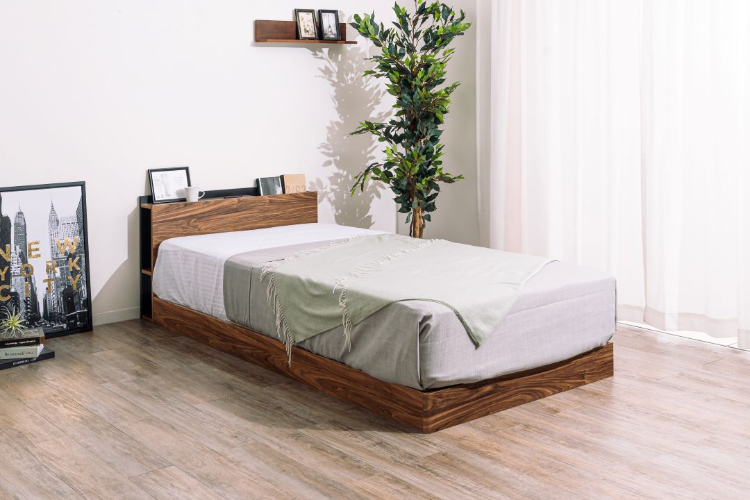 ベッドフレーム ジオ シングルサイズ ロータイプ/ハイタイプ選択可能