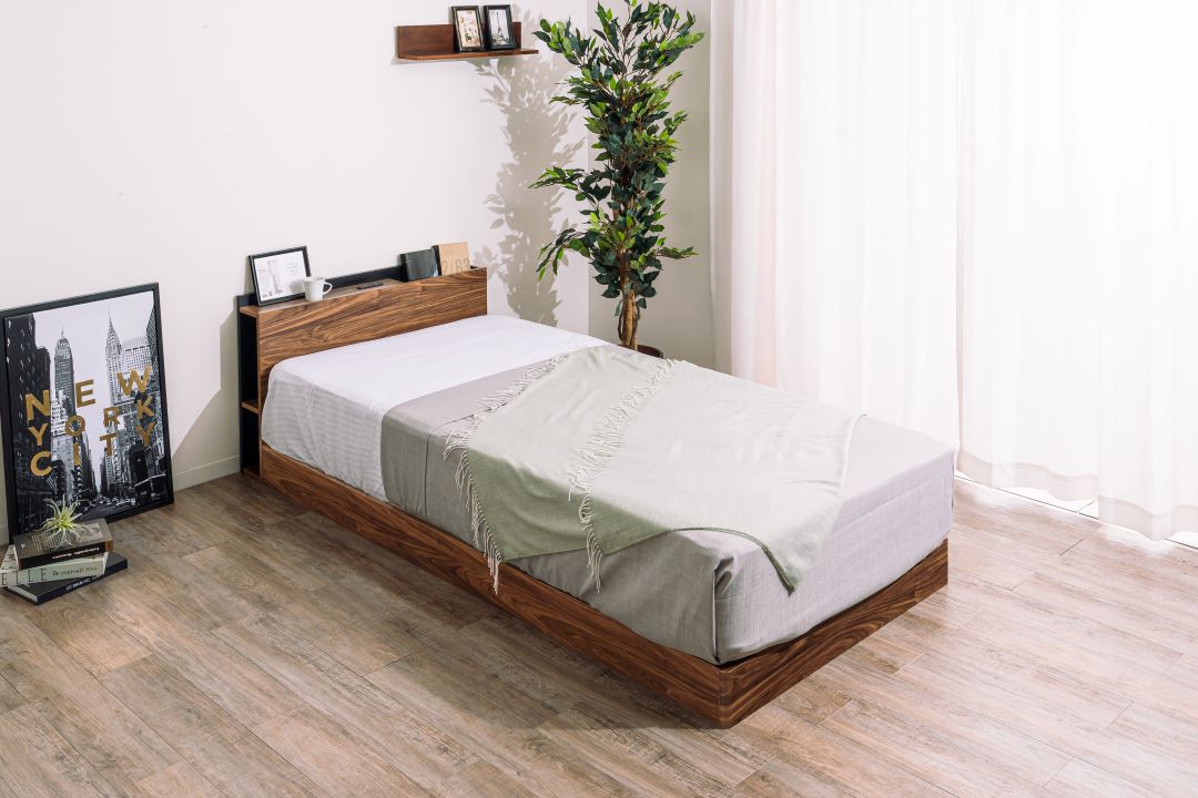 ベッドフレーム ジオ シングルサイズ ロータイプ/ハイタイプ選択可能