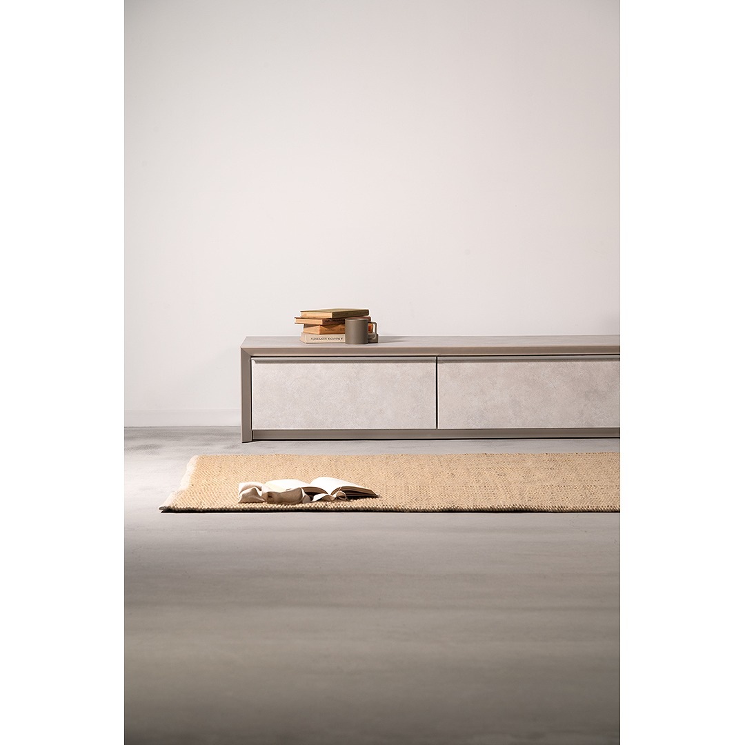 ローボード form F4-103 アルケミラローボード モルタル調石目柄