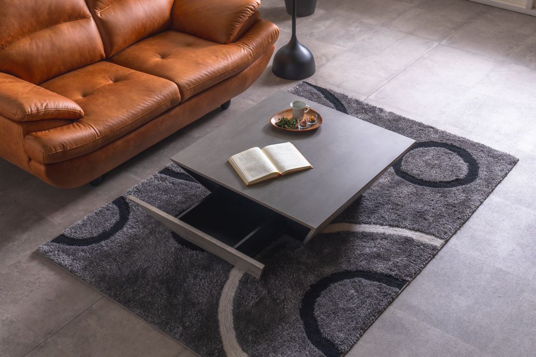 セラミック天板】リビングテーブル スプラ 引出し収納付き | テーブル