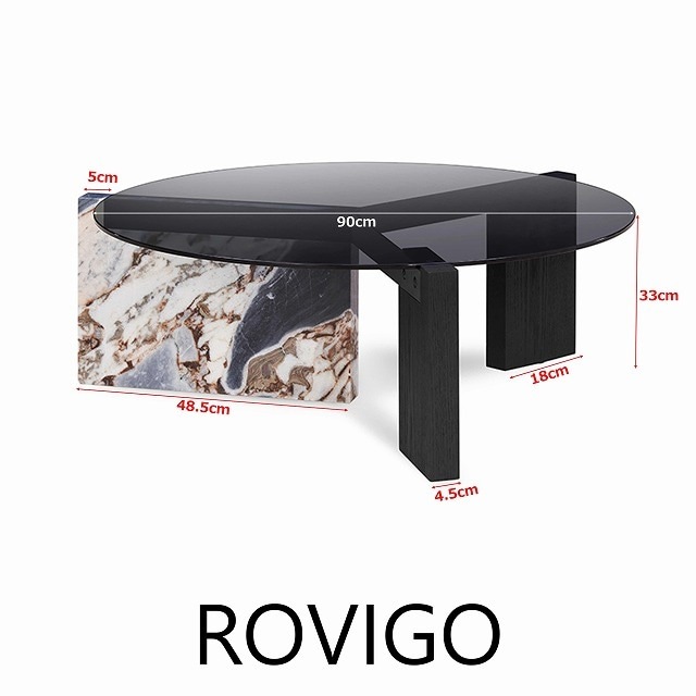 展示品■songdream■ロヴィーゴ■ガラス■天然石■オーク■リビングテーブル ROVIGO（ロヴィーゴ）リビングテーブル | LIVING,リビングテーブル