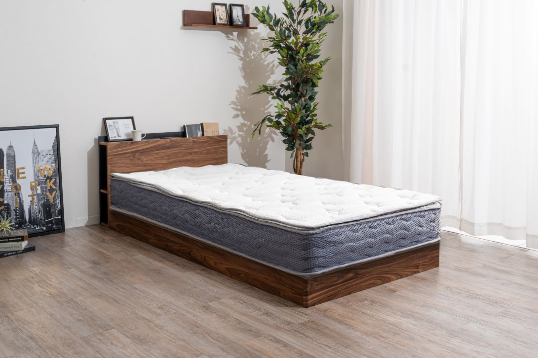 ベッドフレーム ジオ ワイドキングサイズ ロータイプ/ハイタイプ選択