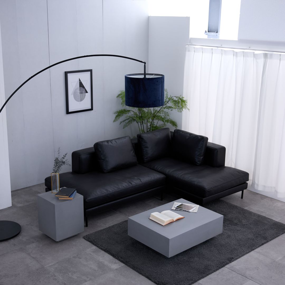 センターテーブル　プラトン　モルタル　GY色/IV色