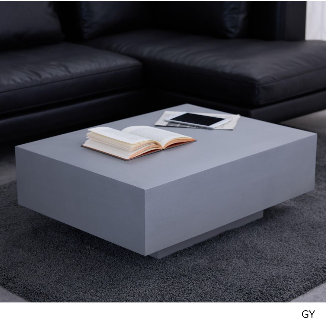 センターテーブル　プラトン　モルタル　GY色/IV色