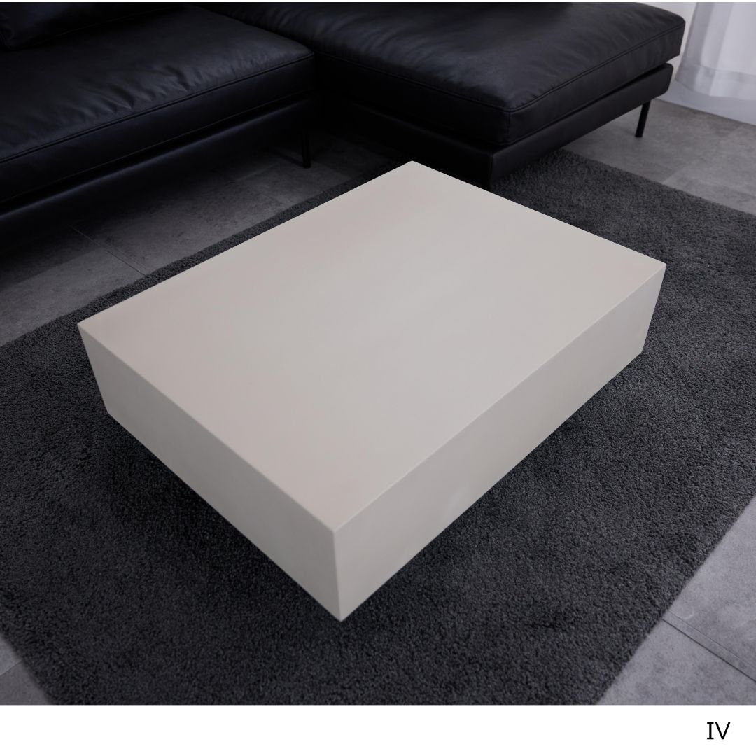 センターテーブル　プラトン　モルタル　GY色/IV色