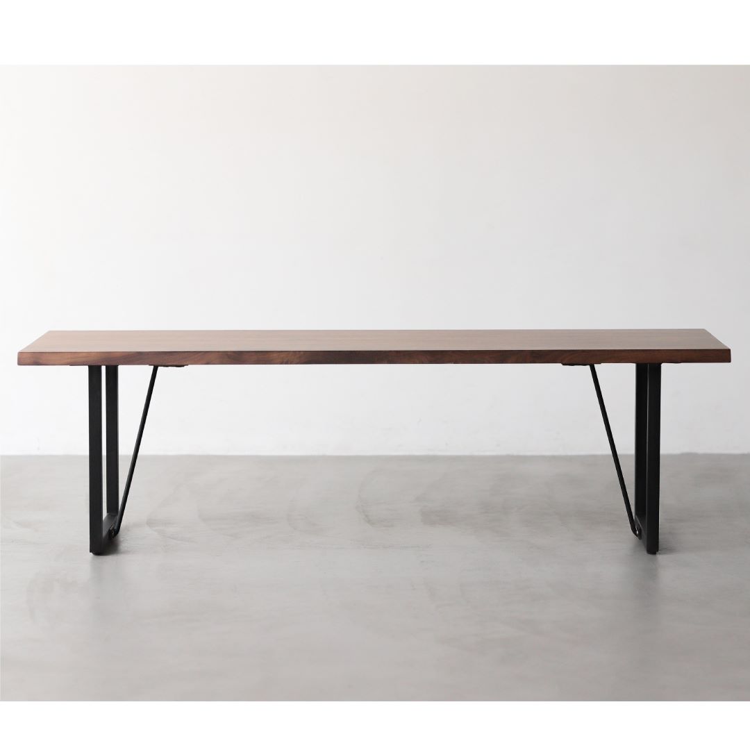 ベンチ NODEⅡ(ノードⅡ) オーク・ウォールナット スチール脚 | チェア