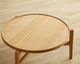 円形センターテーブル　MONE(モーネ)　オーク突板/ウォールナット突板　直径90cm/70cm