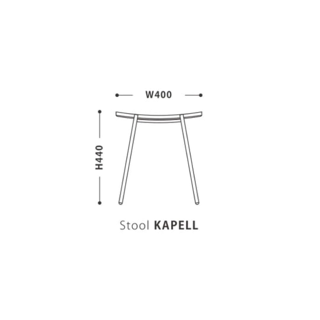 スツール KAPELL(カペル) オークナチュラル・ウォールナット