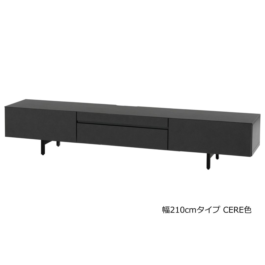 MSKテレビボード TVボード セス 幅150・180・210cm CERA色(セラミック柄)/WH色(石