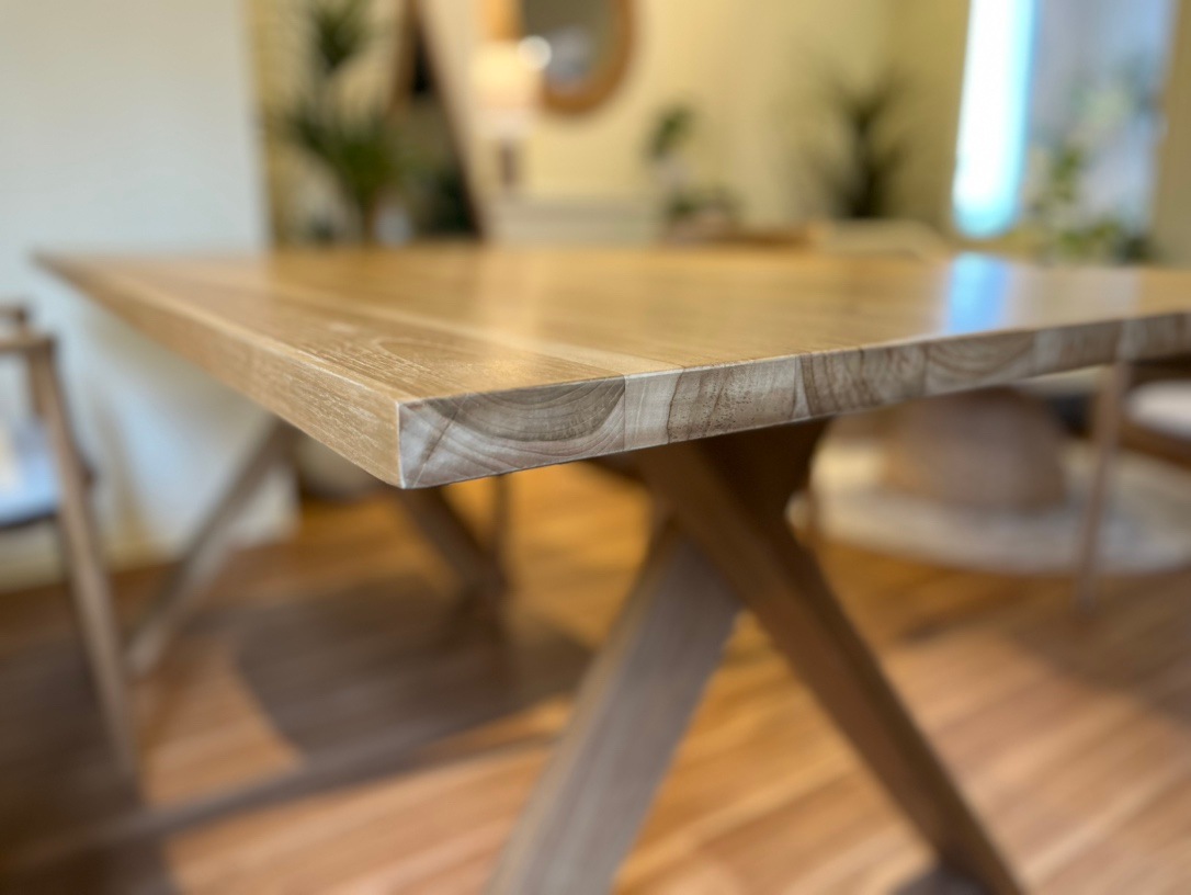 【ELEMENTS CONCEPT】Dining Table　Erik(エリック)　幅180cm　チークウッド　ジャパンディ