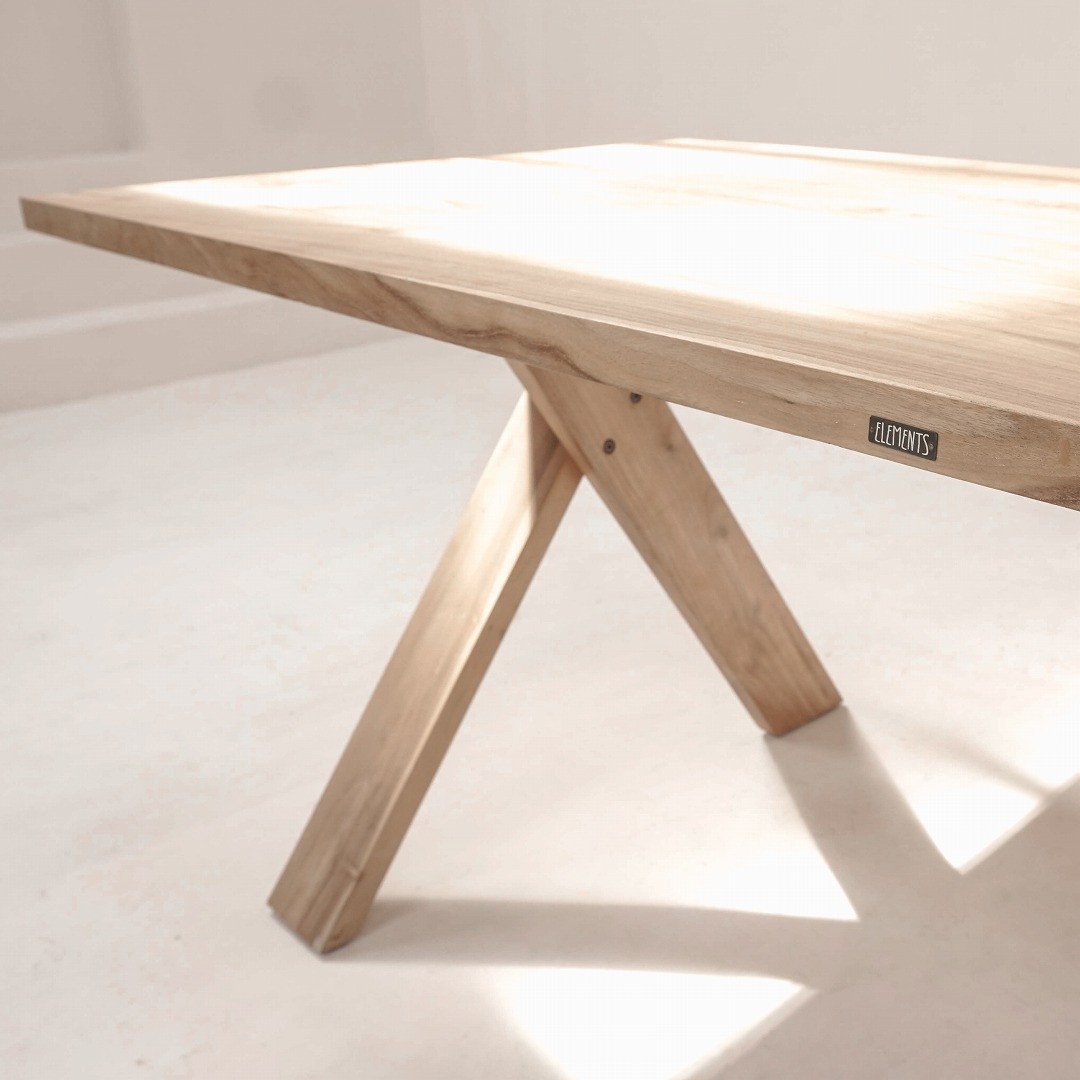 【ELEMENTS CONCEPT】Dining Table　Erik(エリック)　幅180cm　チークウッド　ジャパンディ