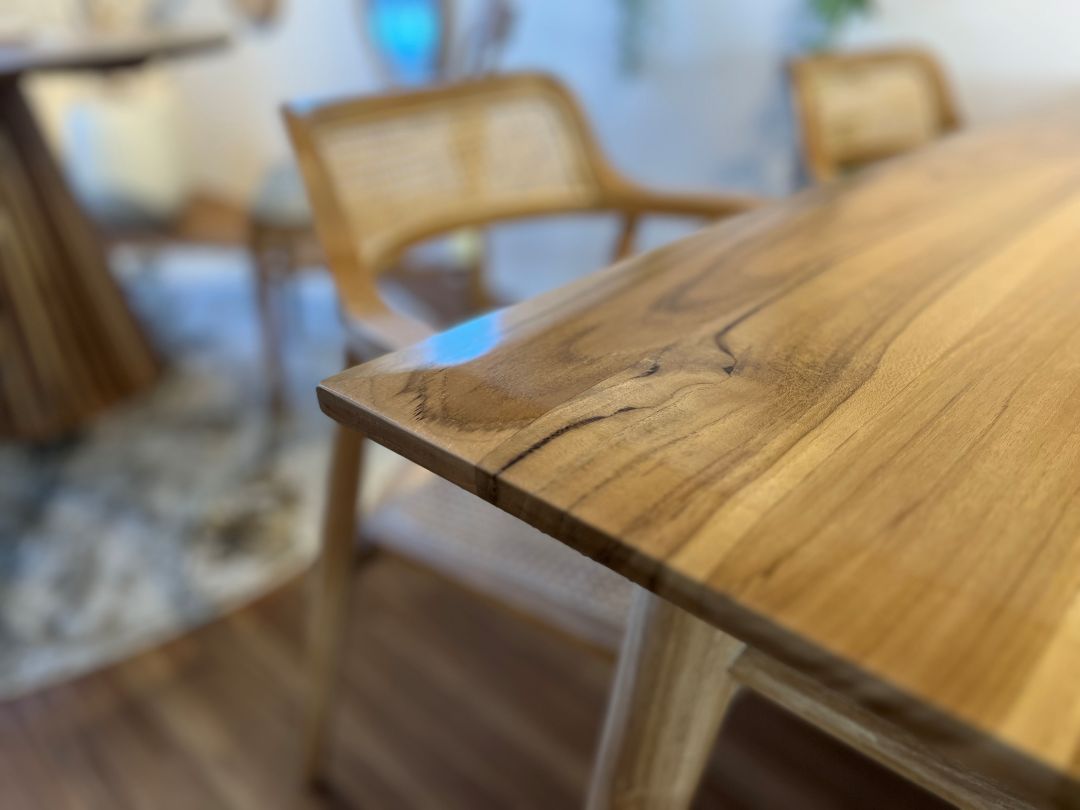 【ELEMENTS CONCEPT】Dining Table　Prague(プラハ)　幅150cm　チークウッド　ジャパンディ