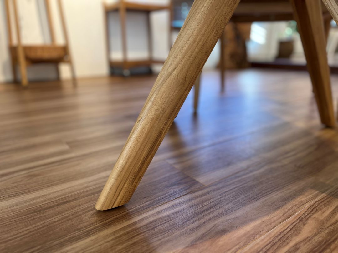 【ELEMENTS CONCEPT】Dining Table　Xavier（ザビエル）　直径120cm　大理石/チークウッド　ジャパンディ